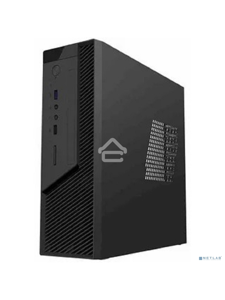 Компьютерный корпус с блоком питания 250Вт. Сase Foxline mITX 250W TFX, 2xUSB3.0, Black/Black Trim, powercord