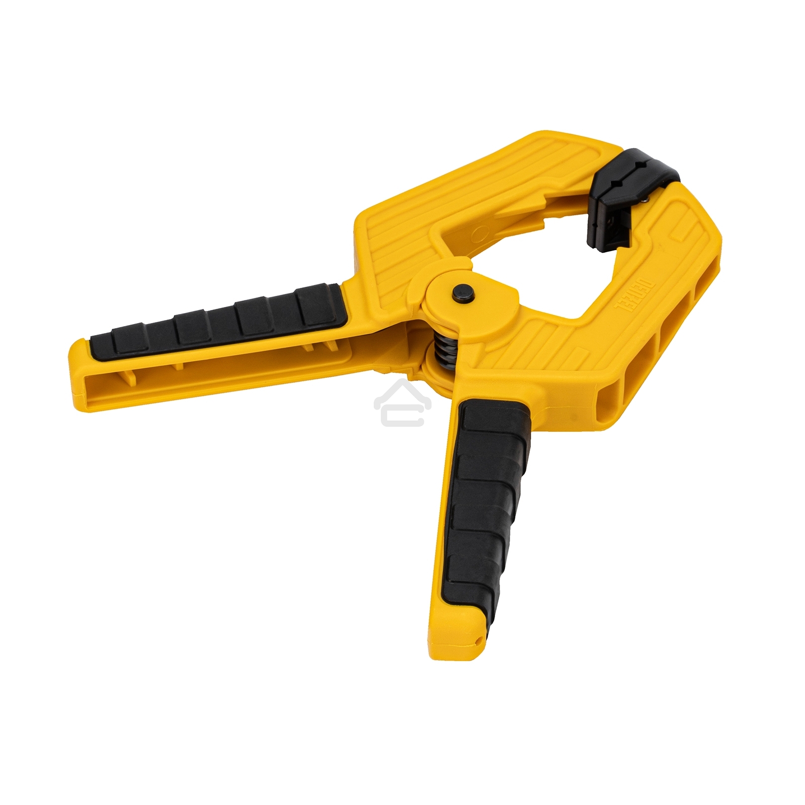 Струбцина клещеобразная Denzel усиленная 80 х 60 мм, двухкомпонентные рукоятки