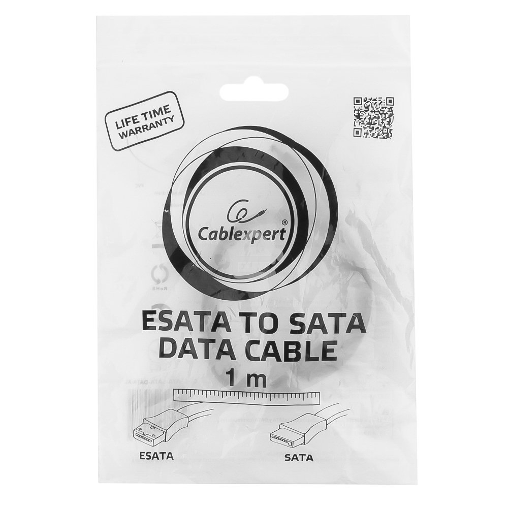 КабельКабель интерфейсный eSATA-SATA Gembird 100см, 7pin/7pin, пакет(CC-ESATA-SATADATA-XL)