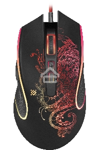 Мышь проводная Defender Venom GM-640L черный, 3200 dpi, USB, кнопки - 8
