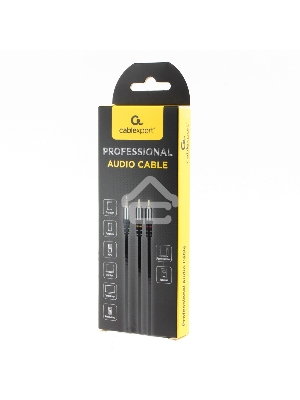 Кабель аудио Cablexpert CCAB-02-35M2RM-1.5MB. 3.5 Jack(M)/2х RCA (M), черный, 1.5м, блистер