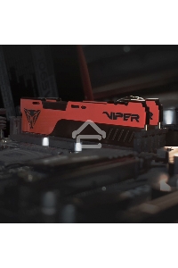 Оперативная память Patriot Viper Elite II, DDR4, 32GB (1x32 GB), 3600 MHz, CL20, радиатор, красный, чёрный