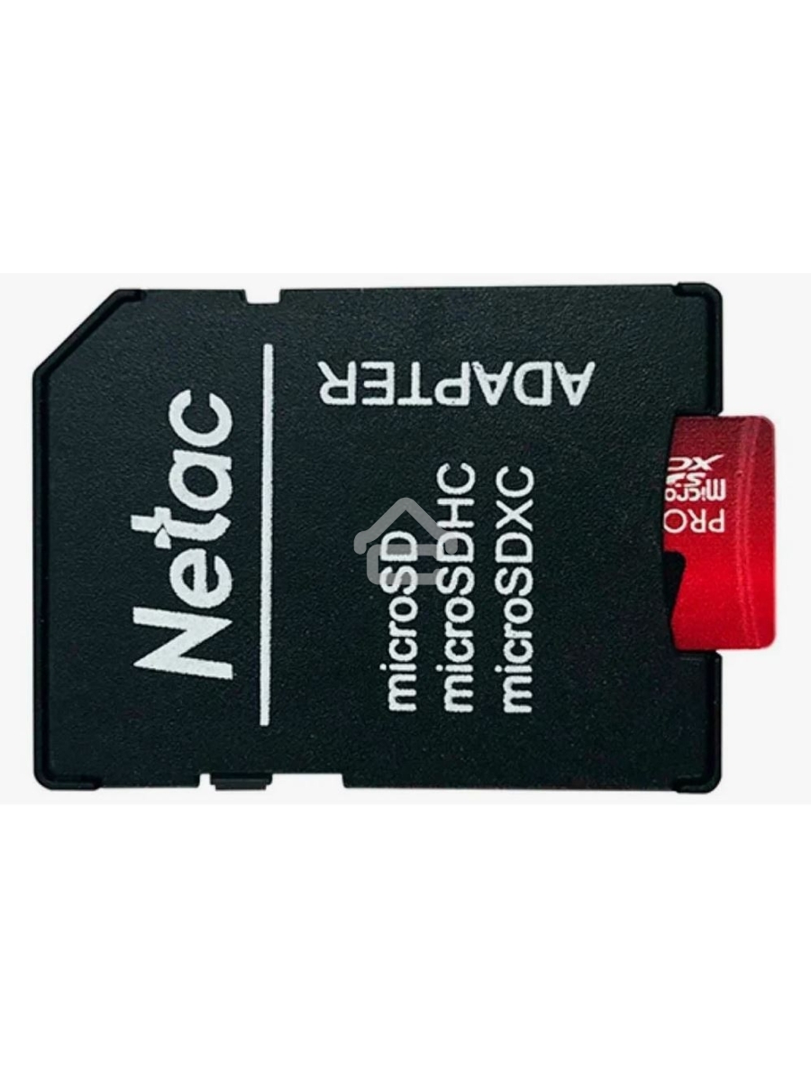 Флеш карта MicroSD card Netac P500 Extreme Pro 64GB, retail version w/SD adapter