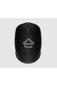 Мышь беспроводная Logitech B170 черный, 1000 dpi, радиоканал, USB, кнопки - 3
