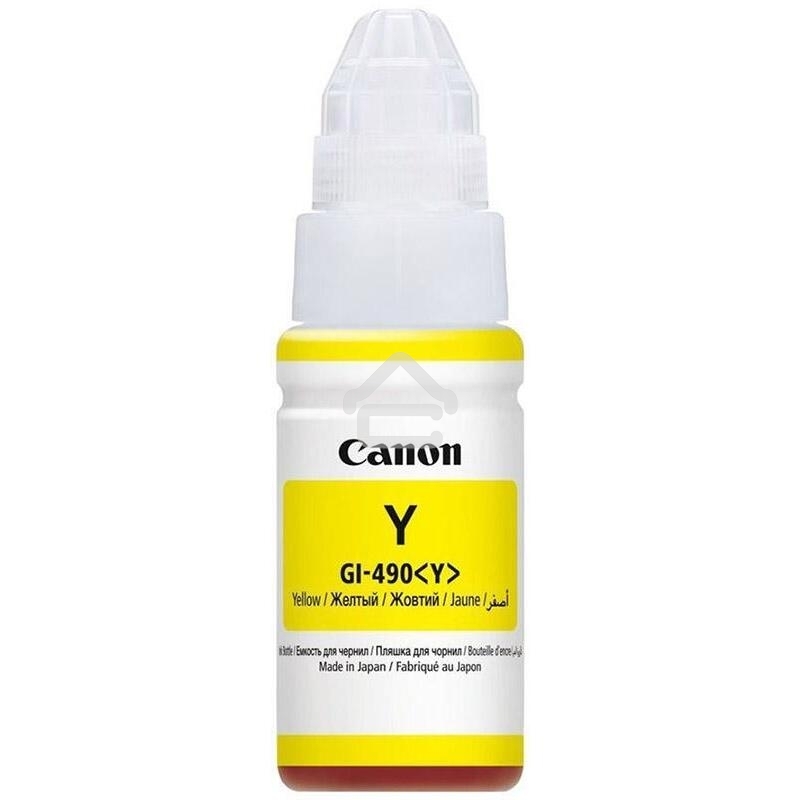 Чернила Canon GI-490Y 0666C001 желтый для Canon Pixma G1400/2400/3400 (70мл)