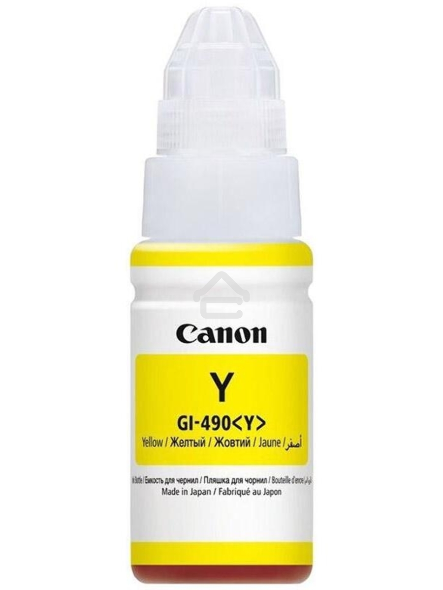 Чернила Canon GI-490Y 0666C001 желтый для Canon Pixma G1400/2400/3400 (70мл)