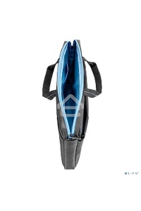 Сумка для ноутбука Сумка Continent  CC-205GB(нейлон, серый, с голубой отстрочкой, 15,6'')     