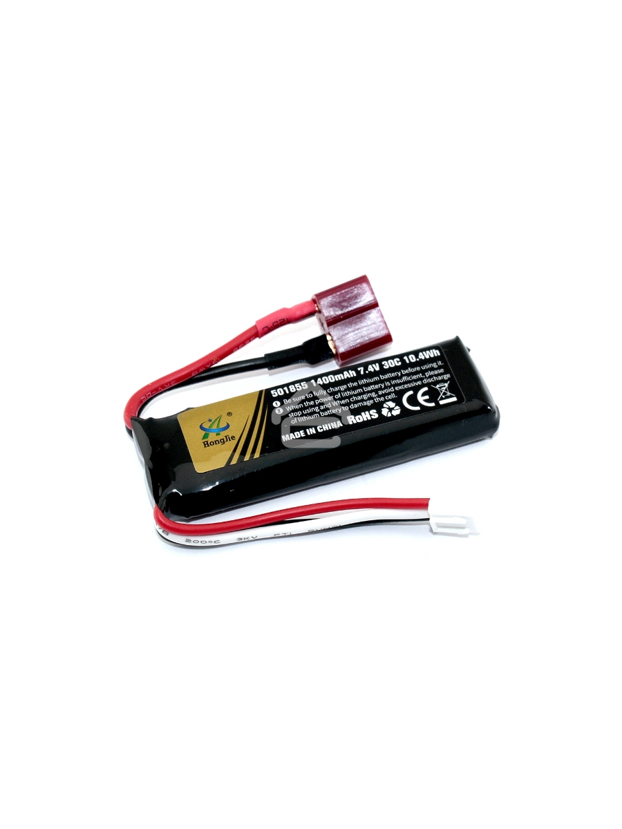 Аккумулятор Li-Pol 7.4v 501855 1400mah разъем T-plug