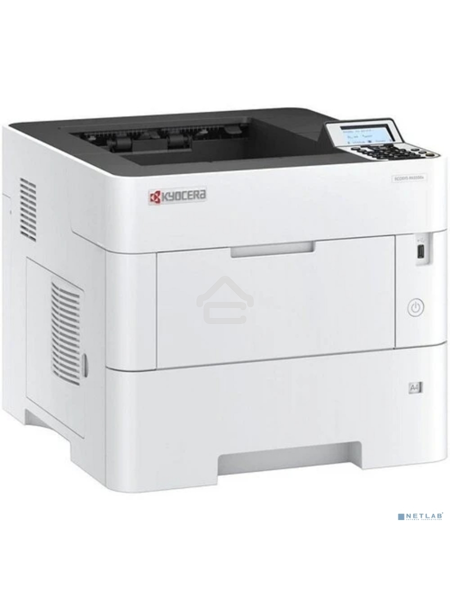 Принтер лазерный Kyocera PA5000x (110C0X3NL0), A4, ч/б, печ. до 50 стр/мин., 1200 x 1200 dpi, USB, RJ-45, Air Print, Mopria