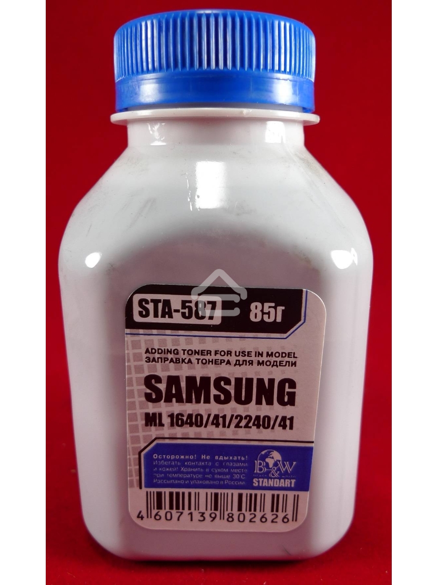 Тонер SAMSUNG ML-1640/41/1910/15/2240/41/SCX 4600/23 (фл, 85г) B&W Standart фас России