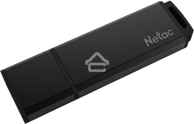 Флешка USB R/W R/W Netac U351 64Gb <NT03U351N-064G-20BK>, USB2.0, с колпачком, металлическая чёрная