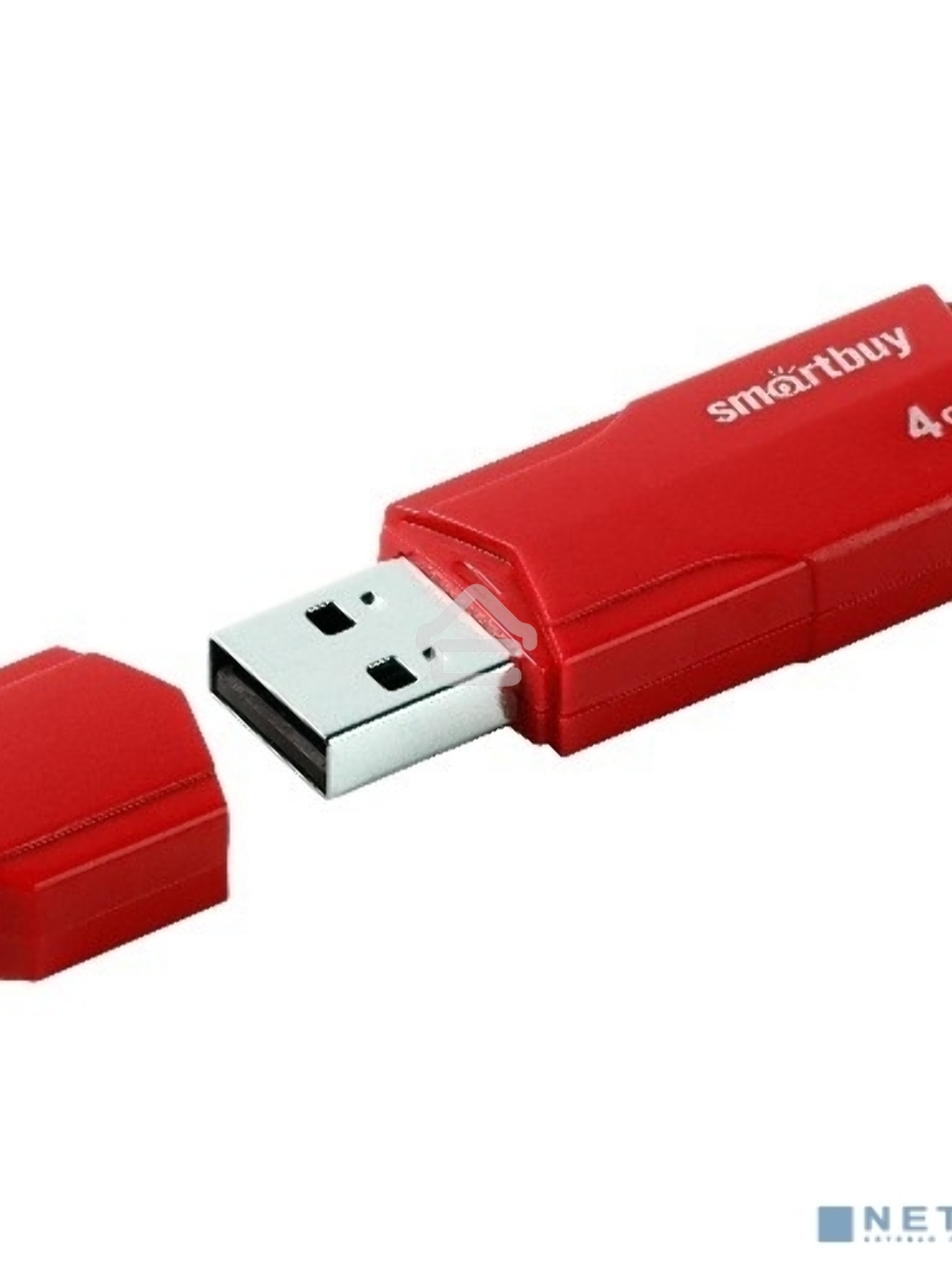 Флеш диск USB SmartBuy 4GB CLUE Red (SB4GBCLU-R)