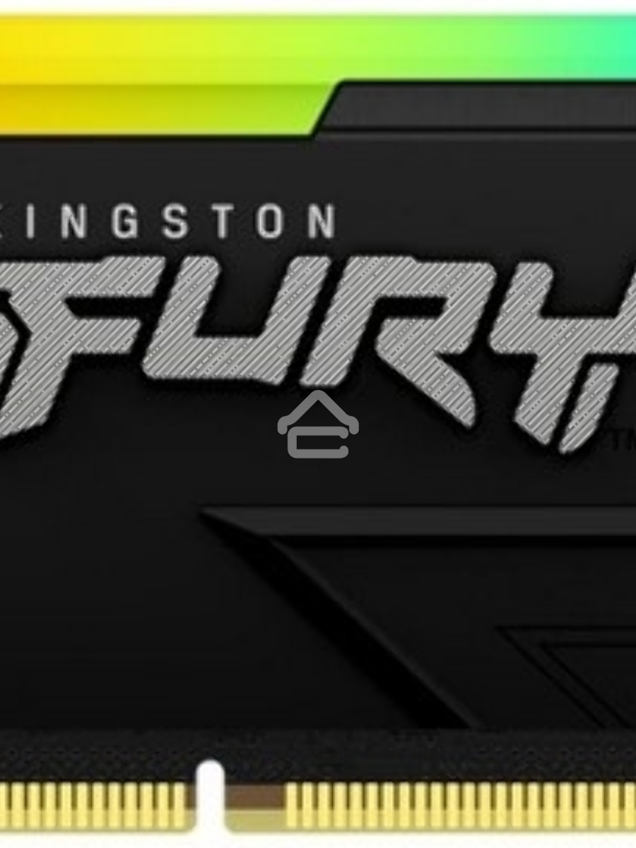 Оперативная память Kingston Fury Beast, DDR4, 16GB (1x16GB), 3600MHz, CL18, DIMM, с радиатором, RGB, черный