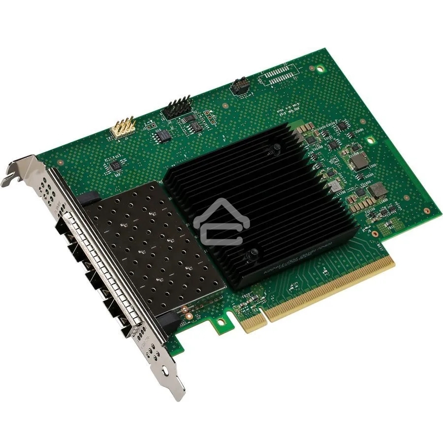 Сетевая карта Intel E810-XXVDA4, 4xSFP28 ports, 25GbE, PCI-E x16 gen3/gen4, iWARP/RoCEv2, IEEE 1588 PTP, ADQ, iSCSI, NFS, VMDq. PCI-SIG* SR-IOV Capable