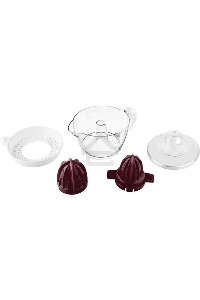 Соковыжималка цитрусовая Scarlett SC-JE50C06 25Вт рез.сок.:700мл. белый/коричневый