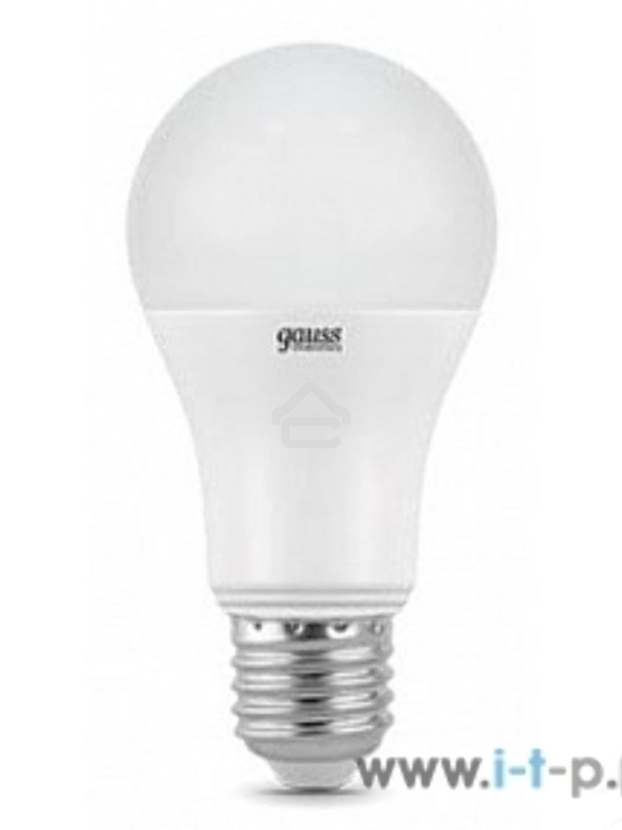 Светодиодная лампа GAUSS 23219 LED Elementary A60 20W E27 1520lm 3000K 1/10/40 0