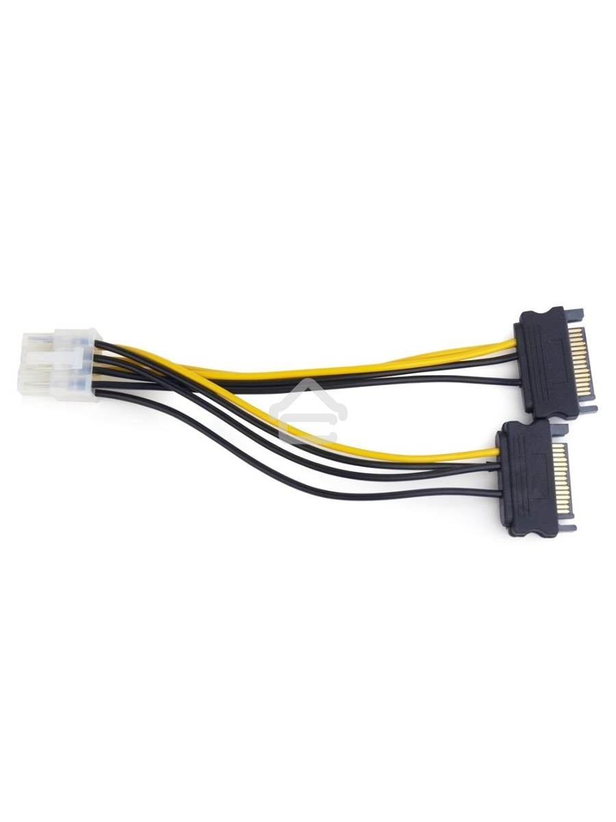 Разветвитель питания Cablexpert CC-PSU-83, 2xSATA->PCI-Express 8pin, для подключения в/к PCI-Е (8pin) к б/п ATX