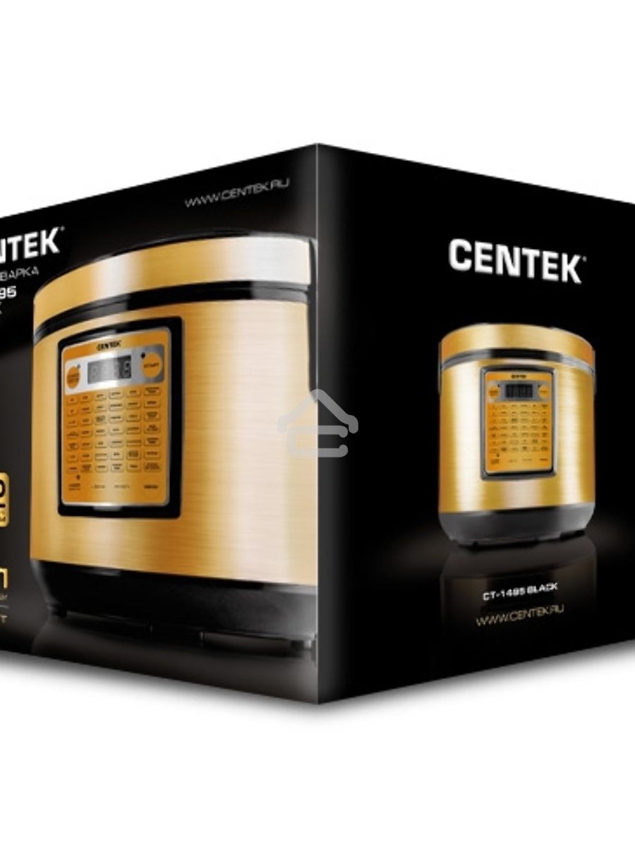 Мультиварка Centek CT-1495 black (ЗОЛОТО) 5.0л, 42 программы + Мультишеф
