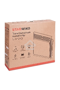 Конвектор Starwind SHV5010, белый, 1000 Вт, 15 м2, термостат, 1 режим мощности