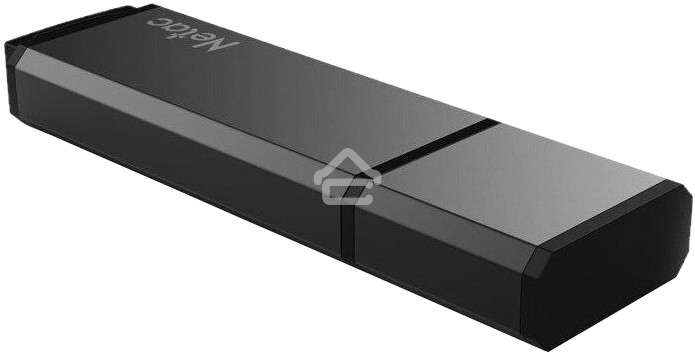 Флешка USB R/W R/W Netac U351 64Gb <NT03U351N-064G-20BK>, USB2.0, с колпачком, металлическая чёрная