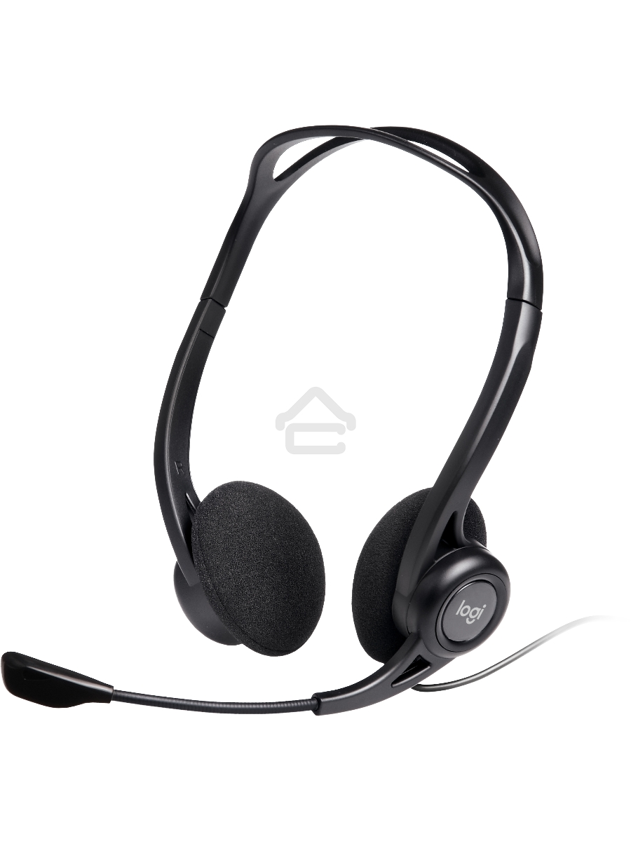 Наушники с микрофоном Logitech 960 черный 2.4м накладные оголовье (981-000100)