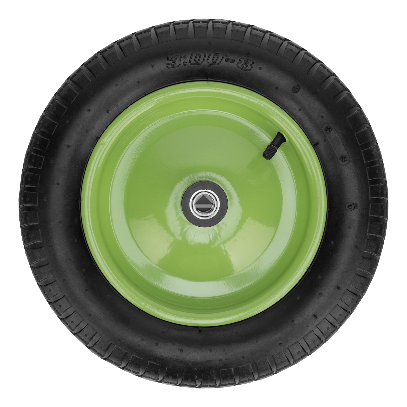 Колесо Сибртех пневматическое 3,00-8, длина оси 90мм,подшипник 16мм