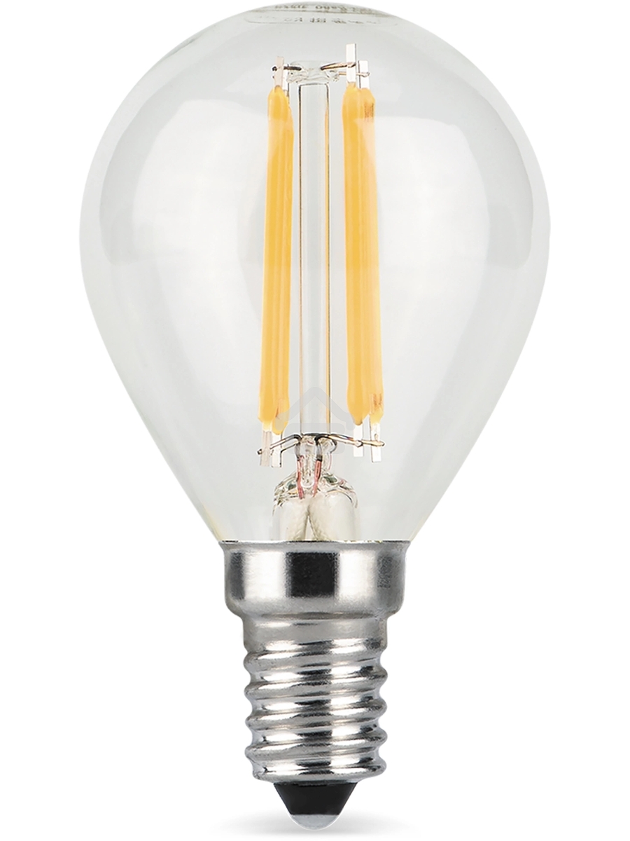 Лампа филам. Gauss Filament 5Вт цок.:E14 свеча 220B св.свеч.бел.теп. (упак.:10шт) (105801105)