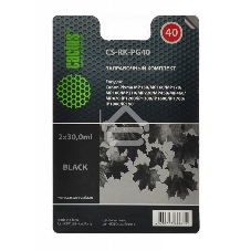 Чернила Cactus CS-RK-PG40 черный (2x30мл) Canon MP150/MP160/MP170/MP180/MP210/MP220 Чернила Cactus CS-RK-PG40 черный (2x30мл) Canon MP150/MP160/MP170/MP180/MP210/MP220