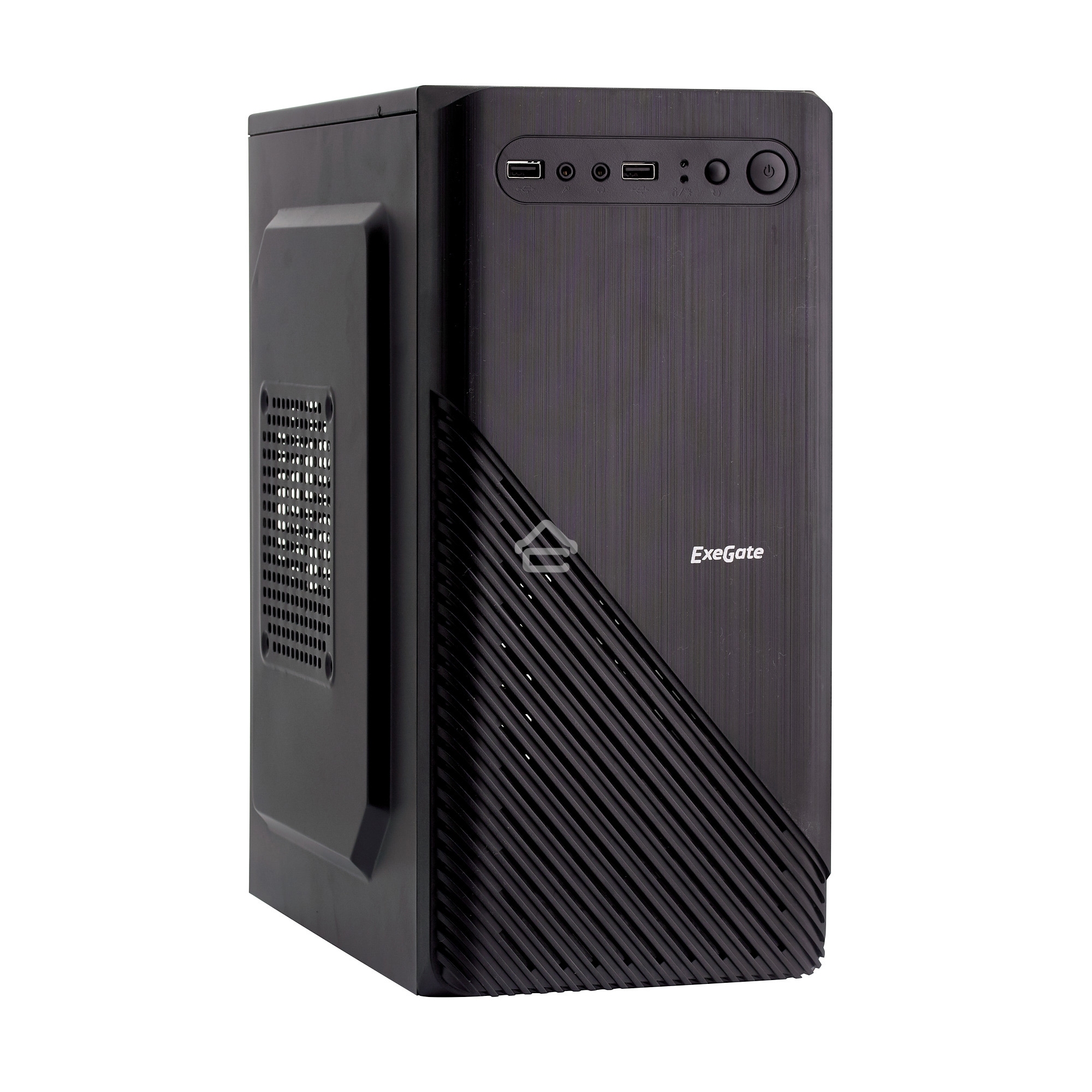Компьютерный корпус Minitower Exegate BAA-103 Black, mATX, <AAA400, 80mm>, 2*USB, Audio