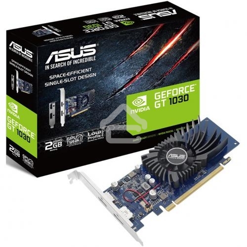 Видеокарта AsusGT1030-2G-BRK nVidia GeForce GT 1030 2048Mb 64bit GDDR5 1228/6008/HDMIx1/DPx1/HDCP PCI-Elow profile Ret
