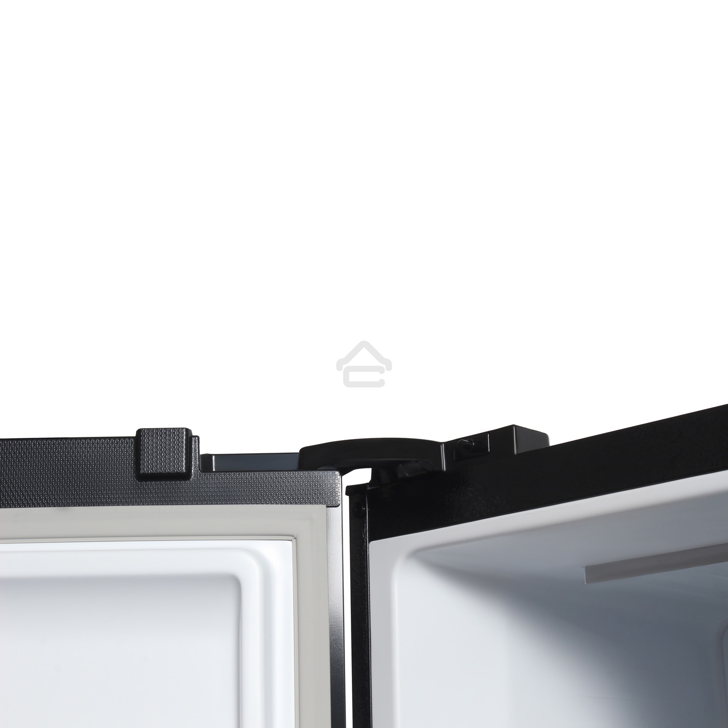 Холодильник Hyundai CS5003F черное стекло двухкамерный Side by Side 331/165л морозилка сбоку