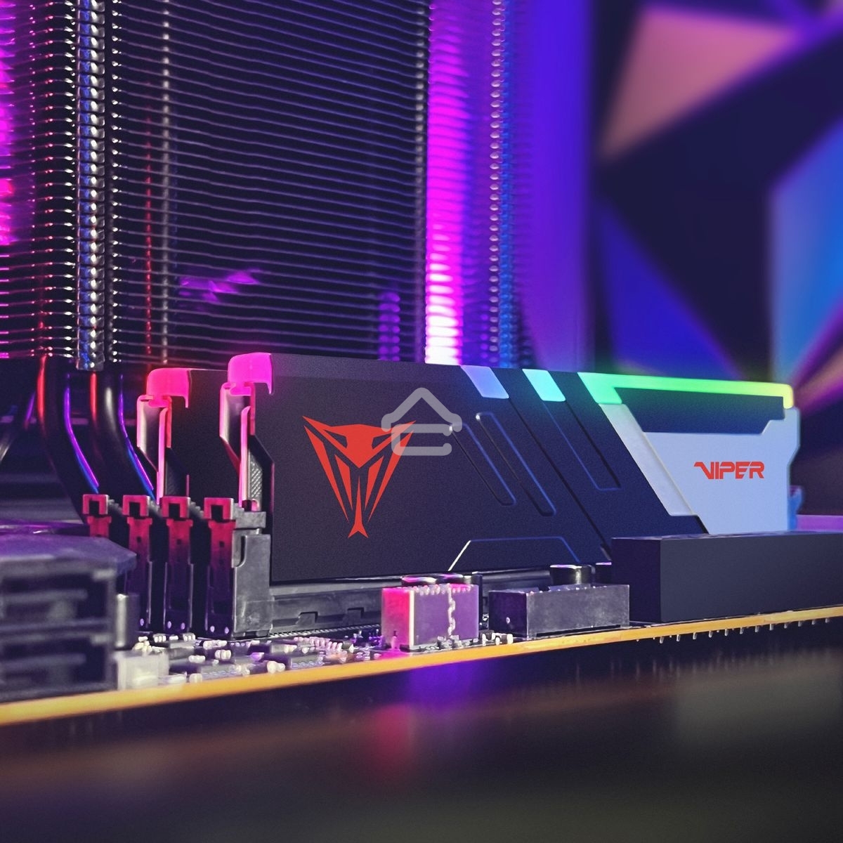 Оперативная память Patriot Viper Venom, DDR5, 32GB (2x16GB), 7400MHz, CL36, DIMM, с радиаторами, RGB, черный