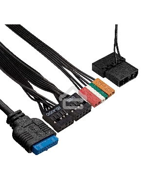 Компьютерный корпус Minitower ExeGate mEVO-9301-EVO800 (mATX, БП EVO800RGB с вент. 12см, с окном, 2*USB+1*USB3.0, HD аудио, черный, с RGB подсветкой)