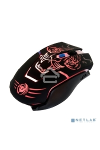 Мышь беспроводная Dialog Gan-Kata MRGK-12UR черный, 1600 dpi, радиоканал, USB, кнопки - 6