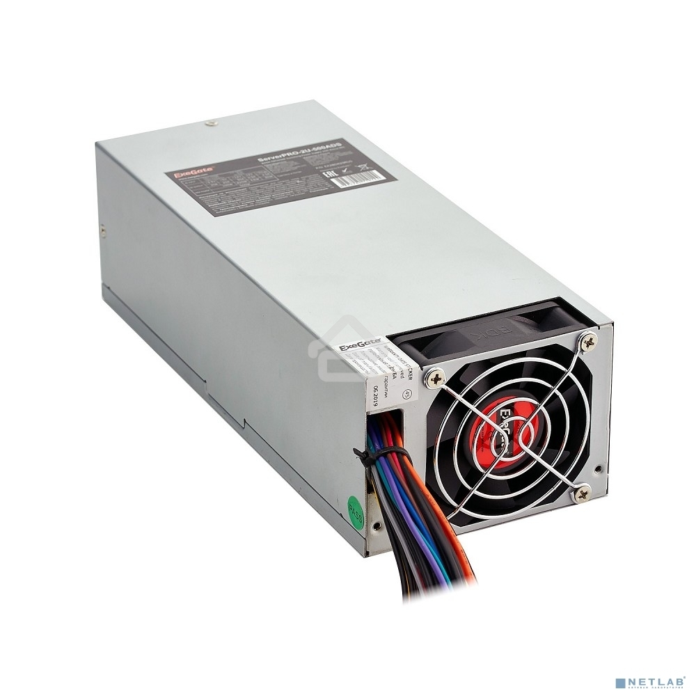 Блок питания серверный 600W ExeGate (ServerPRO-2U-600ADS) APFC, унив. для 2U, 24pin, 2*8pin, 3xSATA, 5xIDE