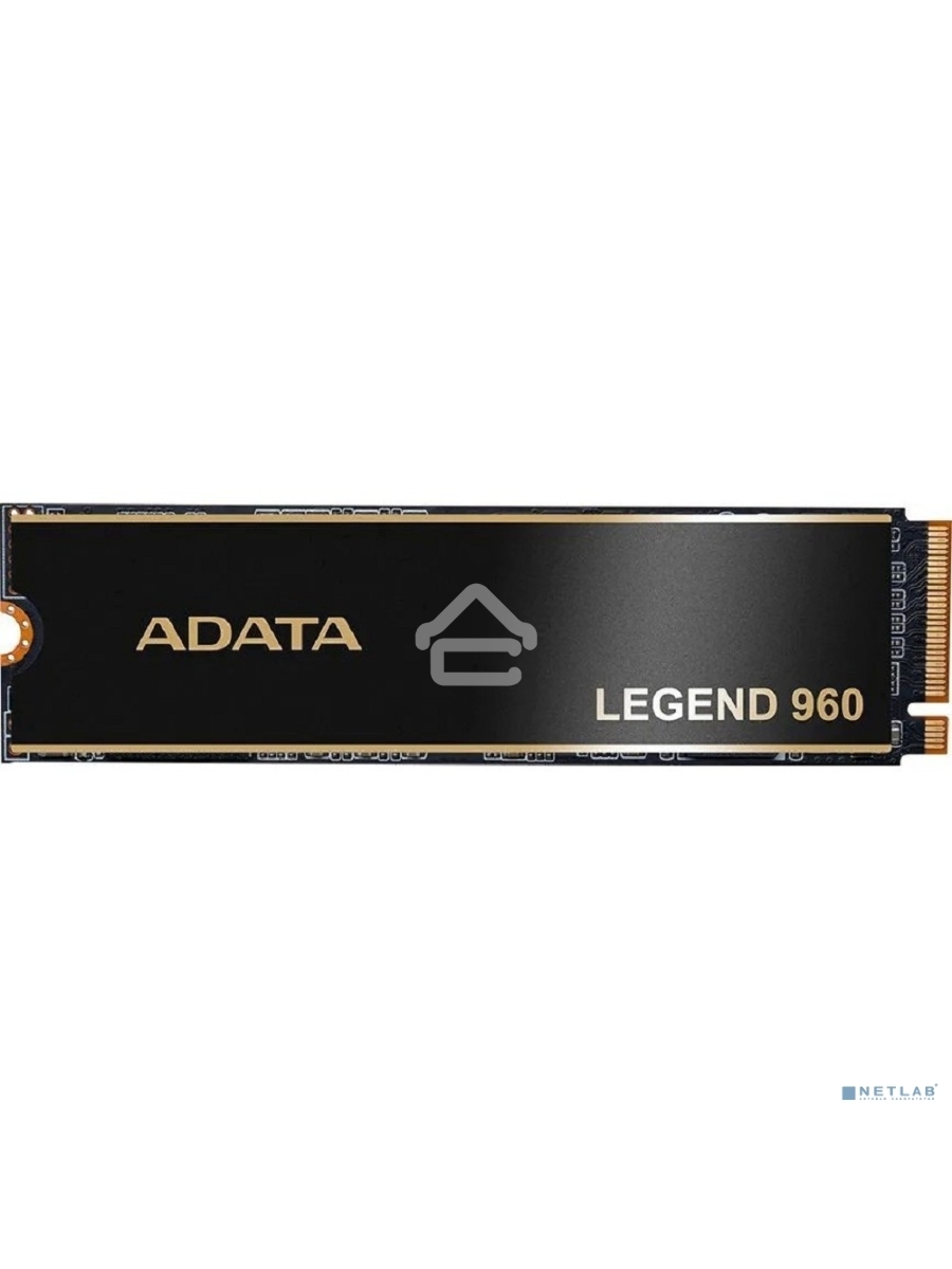 Накопитель SSD ADATA LEGEND 960, 2Tb, PCIe 4.0 x4, M.2 2280, NVMe, R/W 7400/6800, с радиатором