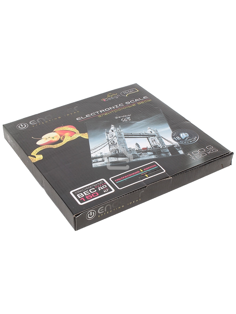 Весы напольные  Endever Skyline FS-541 (150кг, стекло, Лондон)