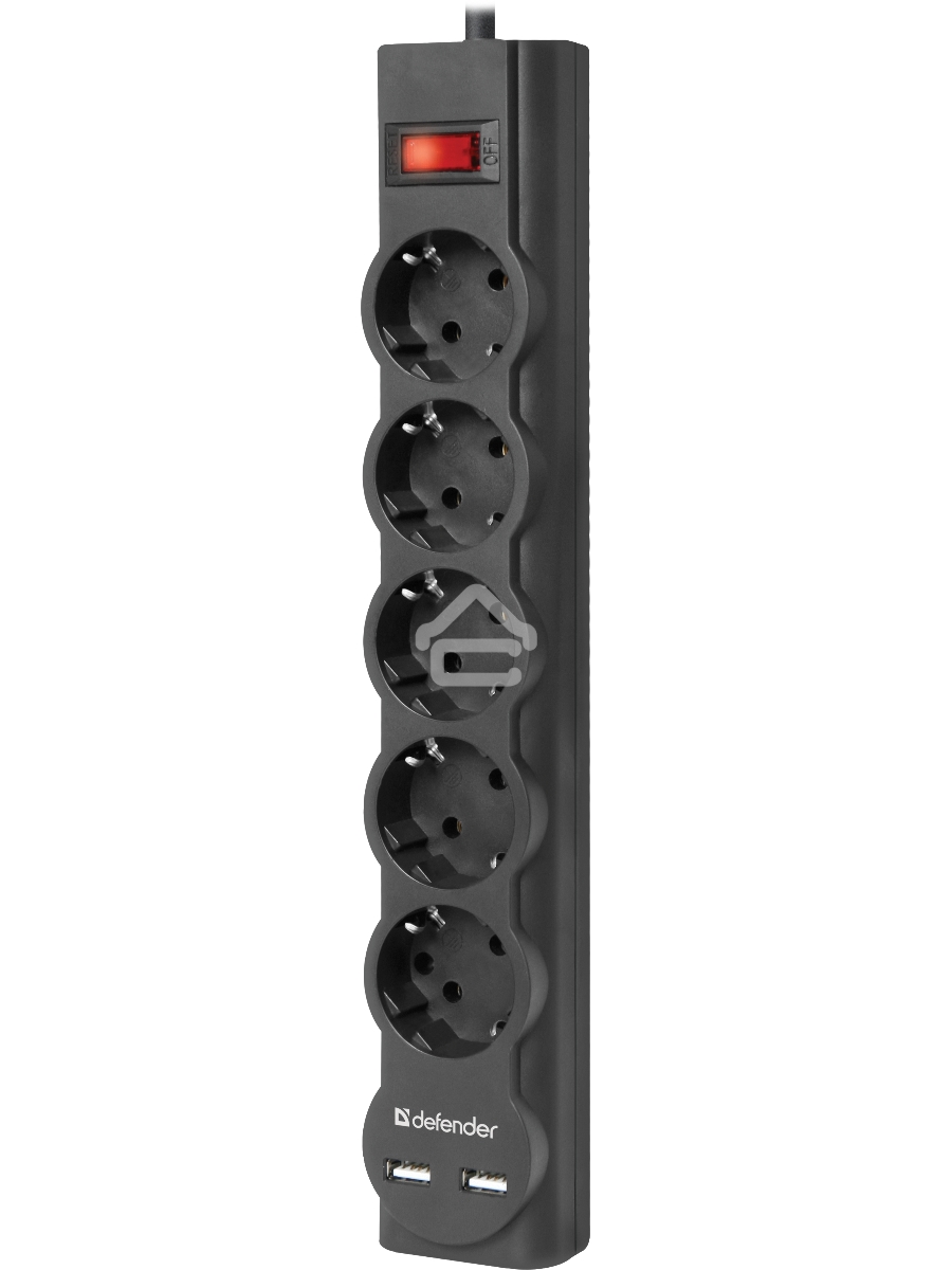 Сетевой фильтр Defender 1.8M DFS 751 5OUTL.