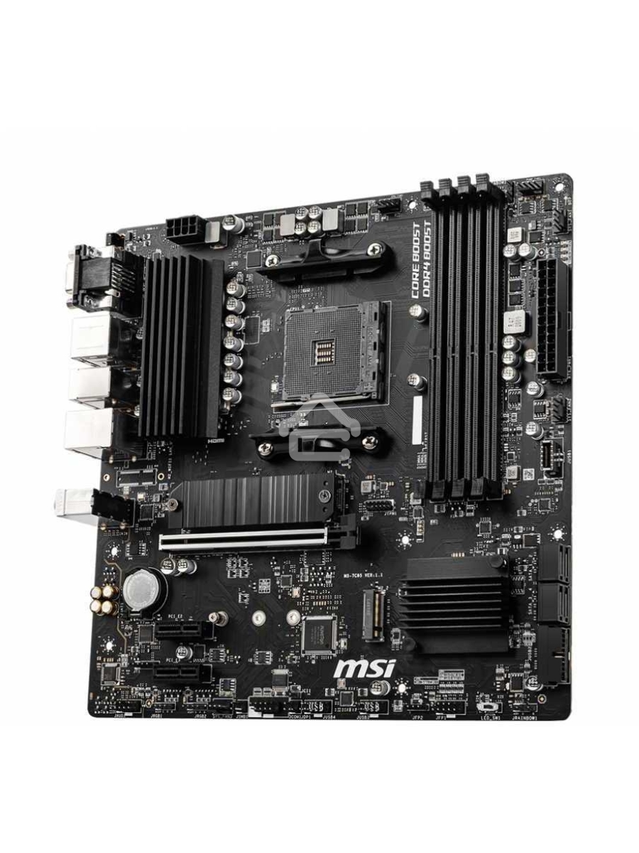 Материнская плата MSI B550M PRO-VDH, AM4, AMD B550, 4xDDR4, 4xSATA, 2xM.2, 1xPCI-E 4.0 x16, 2xPCI-E x1, 1xDP, 1xHDMI, 1xVGA, 1x 1Gb LAN, 2xUSB 2.0, 4xUSB 3.2 Gen 1, 3x3.5 мм, 7.1, Micro-ATX