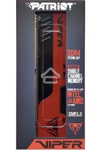 Оперативная память Patriot Viper Elite II, DDR4, 32GB (1x32 GB), 3600 MHz, CL20, радиатор, красный, чёрный