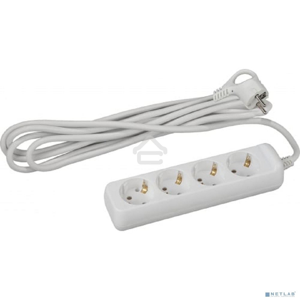 Удлинитель ЭРА 4 гнезда 5 м с/з U-4e-5m ПВС