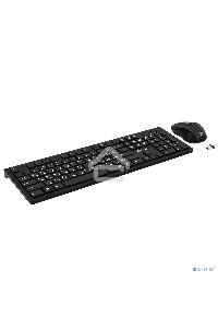 Клавиатура + мышь Oklick 250M клав:черный мышь:черный USB беспроводная slim