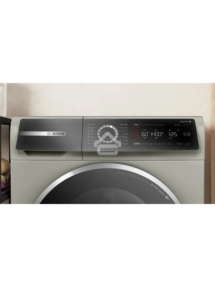Стиральная машина Bosch Serie 8 WGB2440XME серебро, загрузка фронтальная 9 кг, 1400 об/мин., класс: А+++
