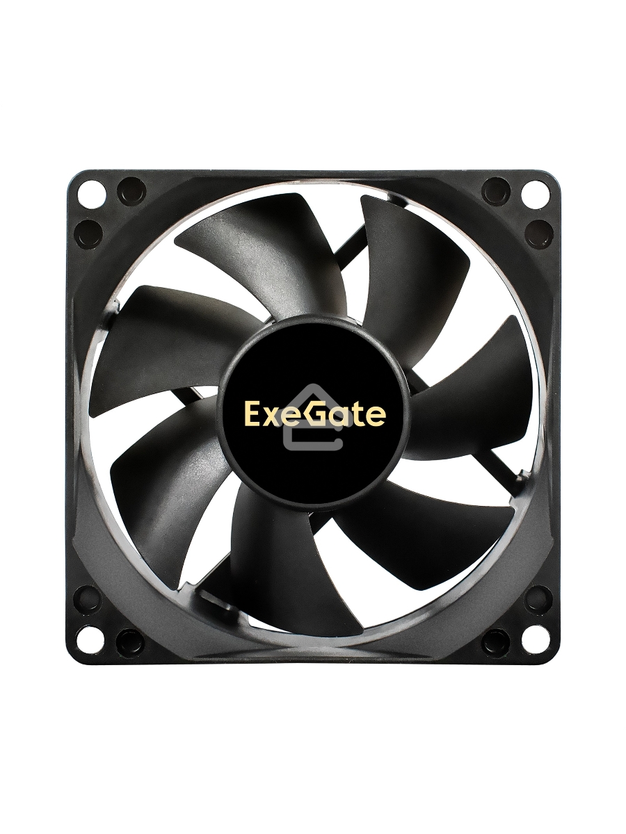 Вентилятор для корпуса ExeGate EX08025S4P-PWM черный, 80 мм, 2300 об/мин, 23 дБ, 4 pin