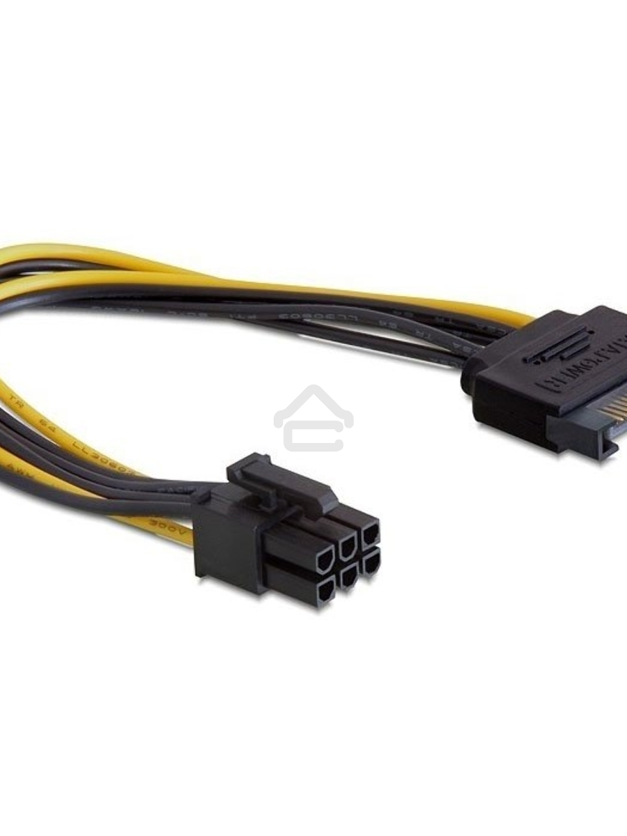 Разветвитель питания Cablexpert CC-PSU-SATA, SATA->PCI-Express 6pin, для подключения в/к PCI-Е (6pin) к б/п ATX