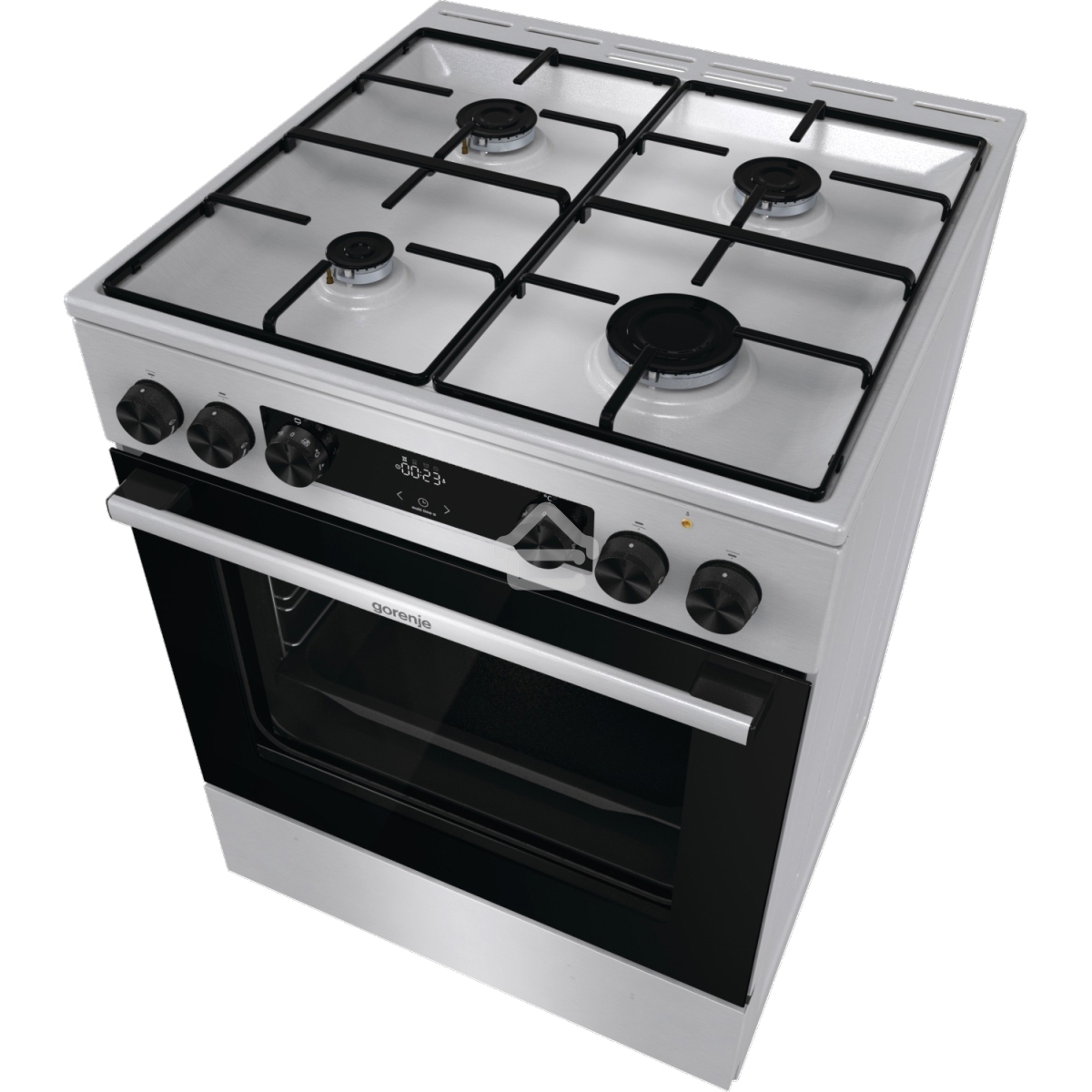 Плита комбинированная Gorenje GKS6C70XJ серый, конфорок 4 газовых, духовка 71 л, 60 см x 85 см x 60 см