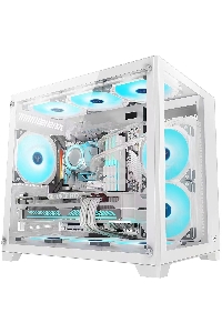 Компьютерный корпус AeroCool / Formula Crystal Z5 белый без БП mATX 11x120mm 2xUSB2.0 1xUSB3.0 audio bott PSU
