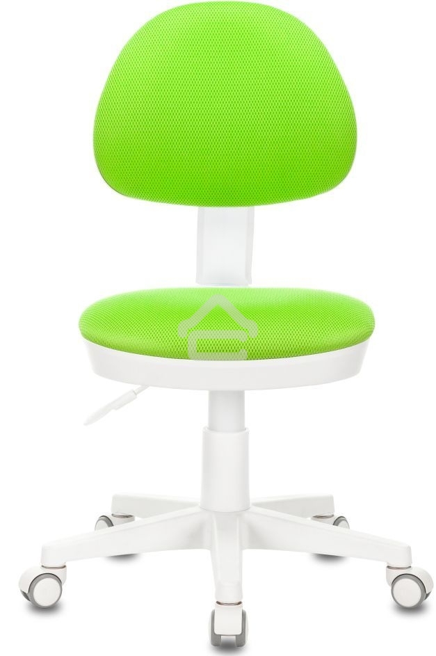 Кресло детское Бюрократ KD-3 салатовый TW-18 крестов. пластик белый