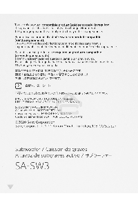 Сабвуфер Sony SA-SW3 200Вт черный