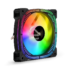 Вентилятор для корпуса ExeGate EX12025H6PSU-PWM.ARGb черный, 120 мм, 1200 об/мин, 33 дБ, 6 pin